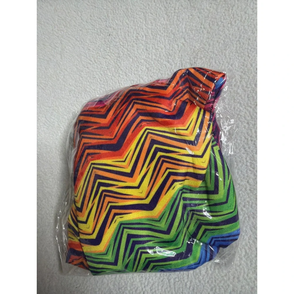 Unbranded 4 Pack Patterned Satin Sleep Cap Hair Bonnet Multicolor Set OSFA